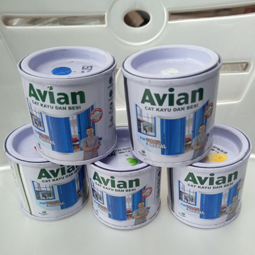 

cod cat minyak avian synthetic cat kayu/cat besi besi 100 cc (semua warna)