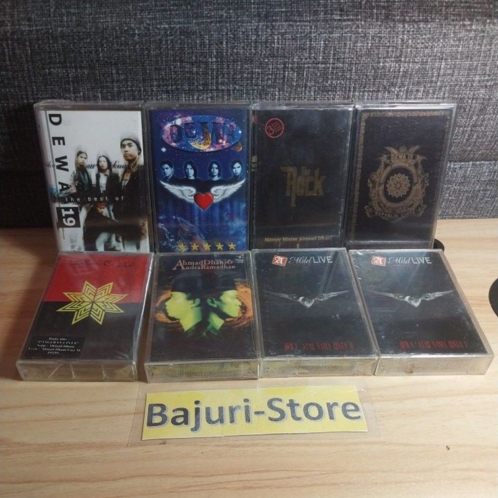 Kaset Pita "Dewa" "Dewa19" "Republik Cinta" "Ahmad Dhani&Andra Ramadhan" "The Rock"/Segel/Sealed/Ori