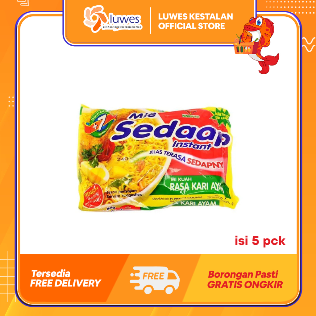

SEDAP MI INSTAN KUAH RASA KARI AYAM (5 PCS)