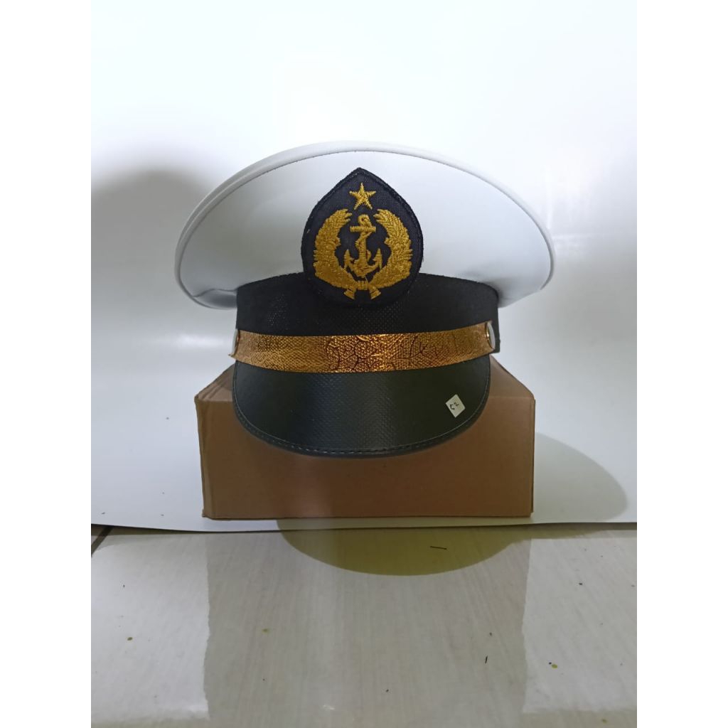 TOPI PET TNI AL anak anak COWO/CEWE