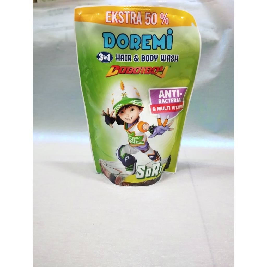 Doremi hair & body wash 3in1 boboboy 200 ml + 100 ml