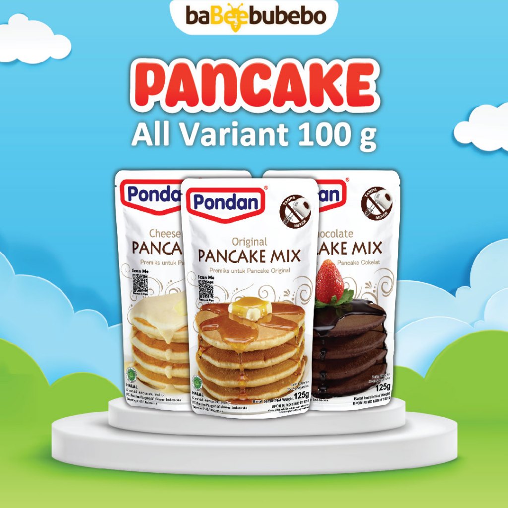 

Pondan Pancake Mix Original/Cokelat/Keju 125 g