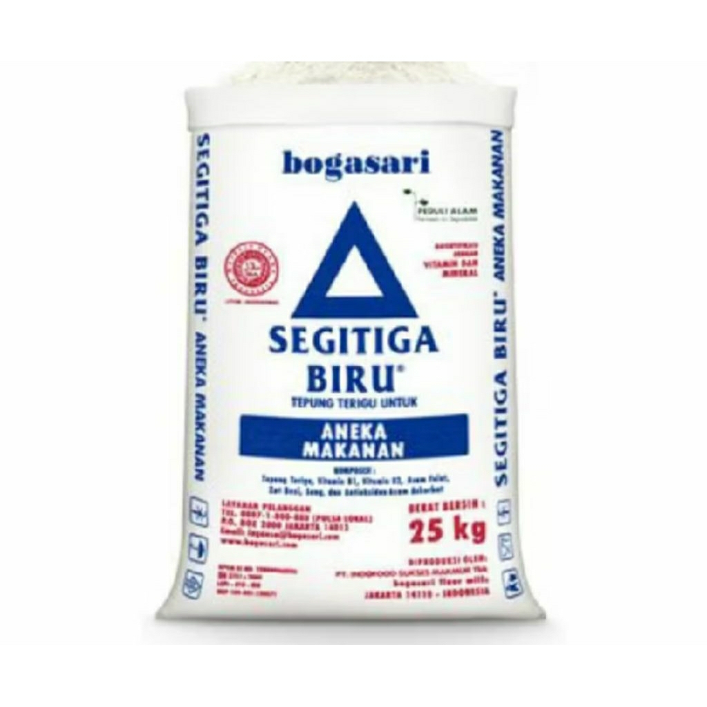 

TEPUNG TERIGU SEGITIGA BIRU kemasan 25 kg HANYA UNTUK PENGIRIMAN INSTAN