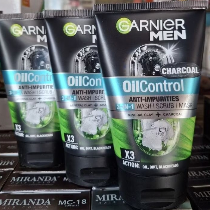 GARNIER MEN Facial Foam Pria 100ml