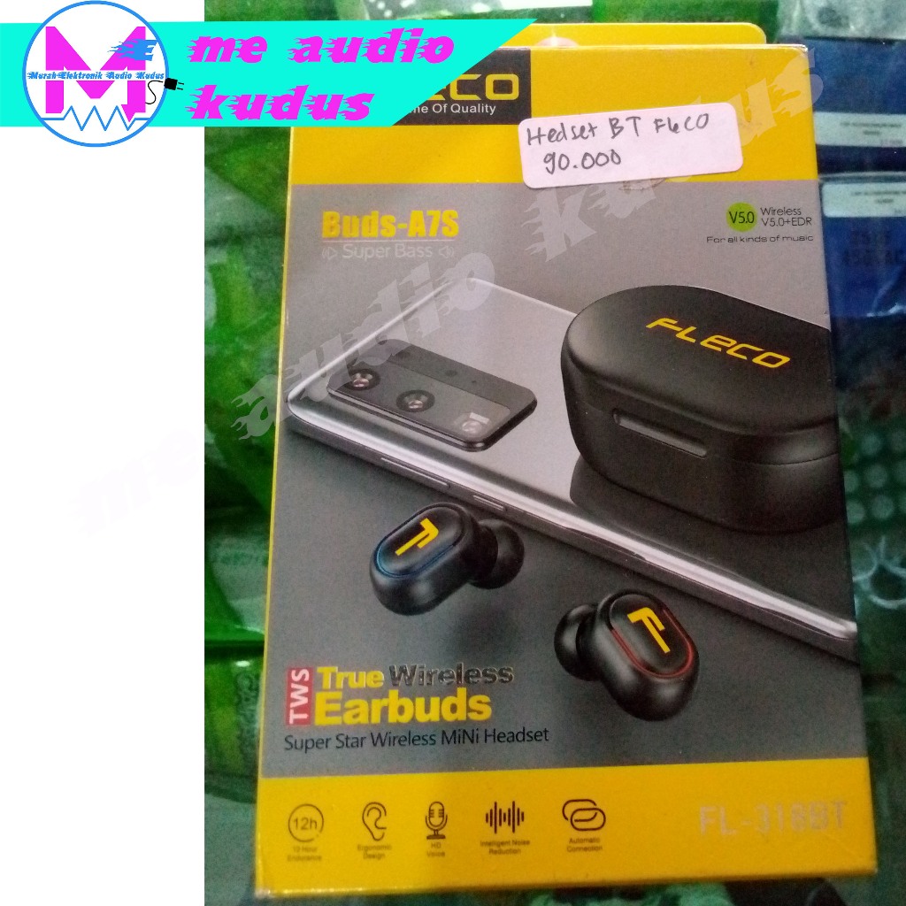 Headset BLUETOOTH WIRELESS FLECO 5.0/EARBUDS