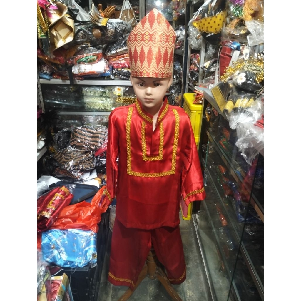 FREE ONGKIR BAJU ADAT PALEMBANG //BAJU ADAT ANAK PALEMBANG//BAJU ANAK COWOK PALEMBANG