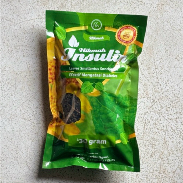 

Teh Daun Insulin Kering Hikmah Herbal Ampuh Atasi Gula Darah 30 Gram