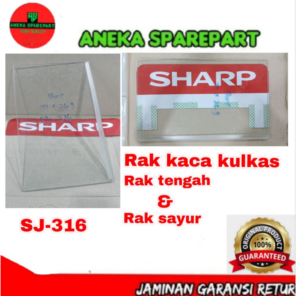 rak tengah & sayur kulkas sharp SJ-316