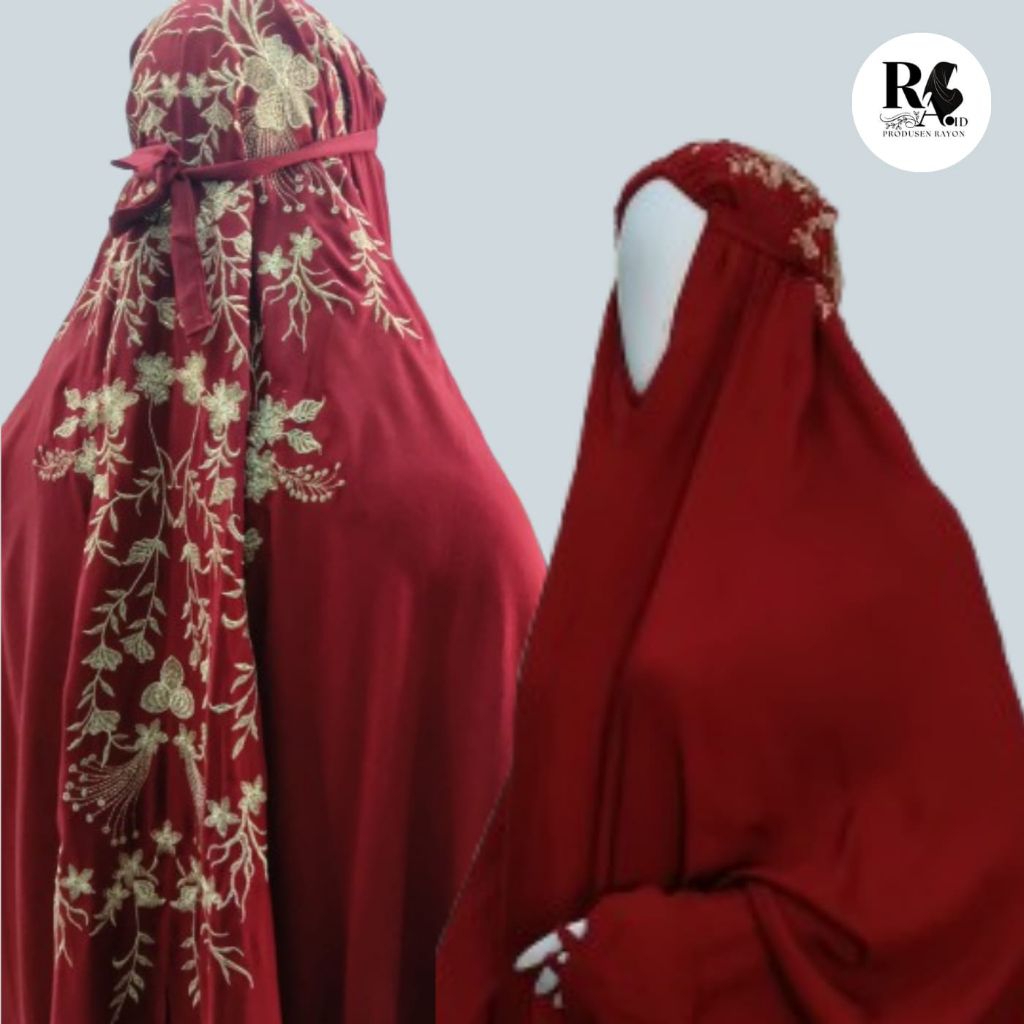 mukena tarim rayon motif bordir