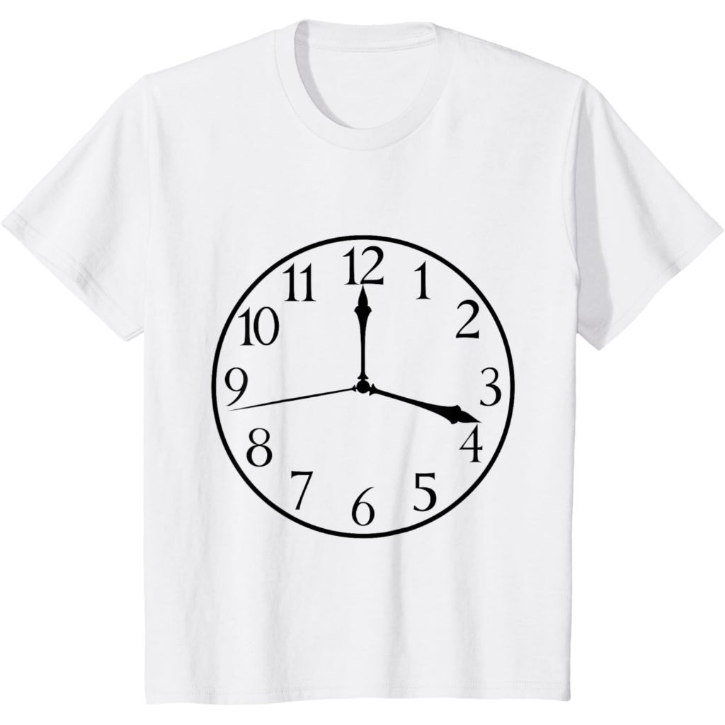Baju kaos anak Clock Costume Boys , Funny DIY Easy Costume For Halloween T-Shirt