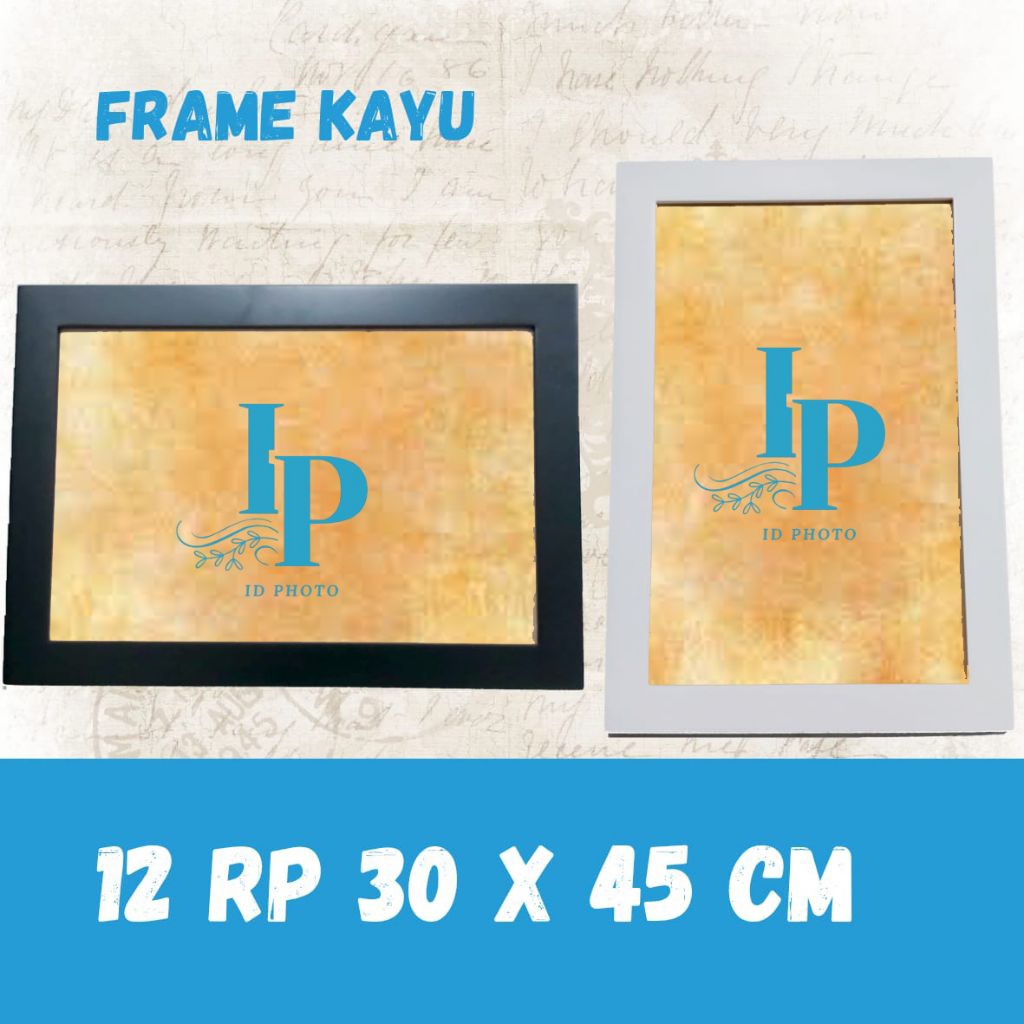 Frame Foto 12rp Kayu Minimalis TANPA KACA