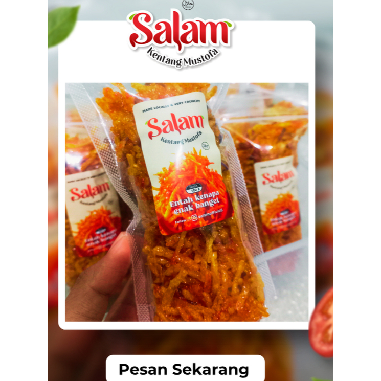 

Salam - Kentang Mustofa Krenyes 100g - Cemilan Kentang 100% Halal