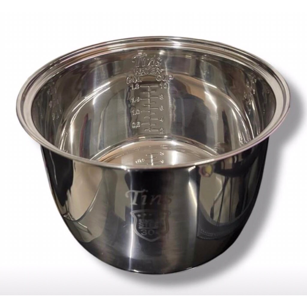 panci rice cooker stainles steel sus 304 tinggi 15 cm lebar 24 cm