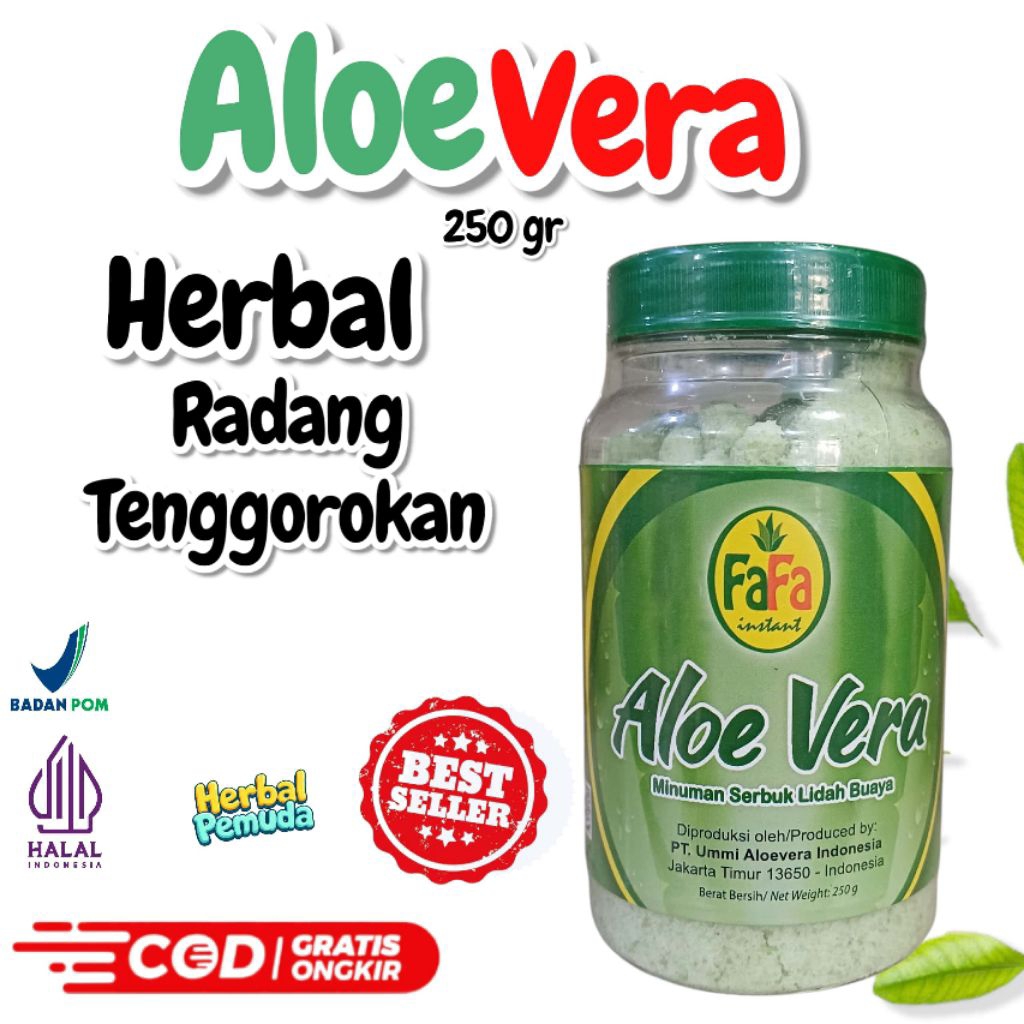 

Minuman Lidah buaya Serbuk, Serbuk Aloe vera instant (Radang, ambien, hipertensi, maag)