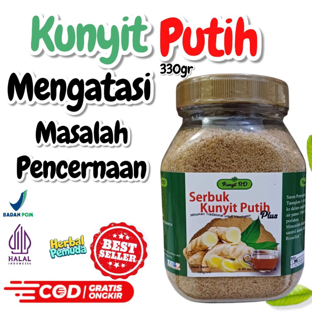 

Minuman Serbuk Kunyit Putih Plus Kunyit RD 330 gram / Kunyit putih RD