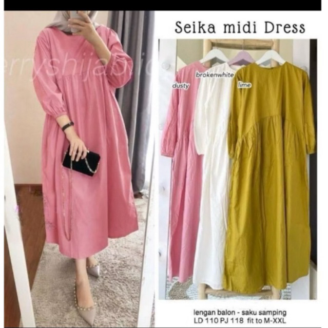 Preloved curve midi dress