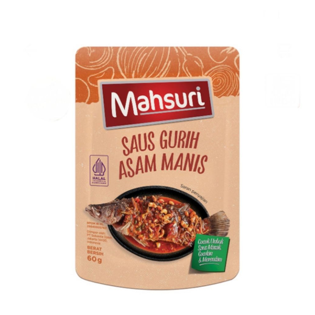 

mahsuri saus gurih asam manis pack 60 gr
