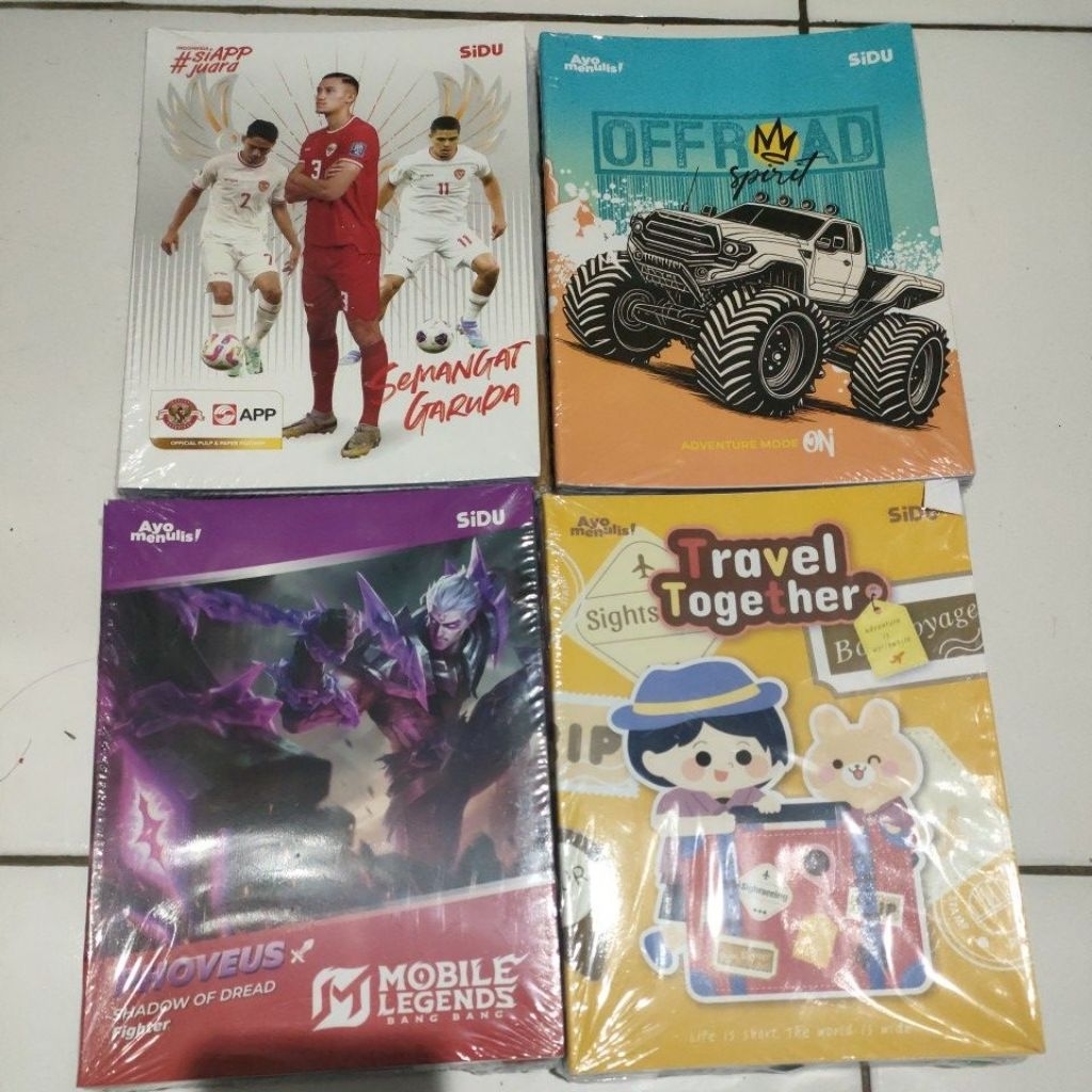 

Buku Tulis SIDU isi 38 Motif Timnas RANDOM | Mobile legend RANDOM | Kartun RANDOM
