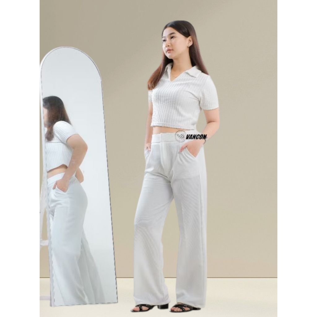 Celana Kulot Panjang Wanita Model Lurus Highwaist KekinianCelana Formal Wanita Bahan Premium – Nyama