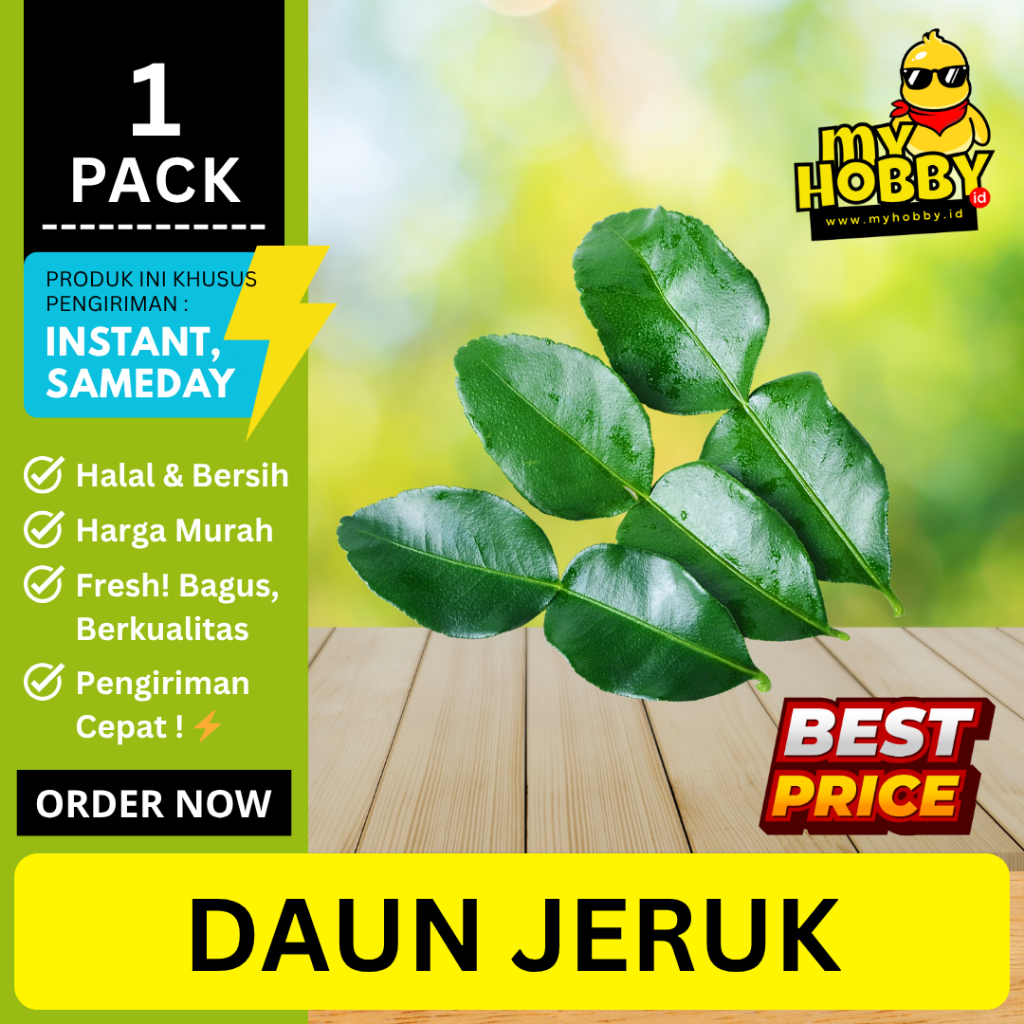 

Daun Jeruk Segar Pilihan Per Pack! Dijamin Wangi dan Harum. Aroma dan Kualitas Terbaik! MyHobby ID