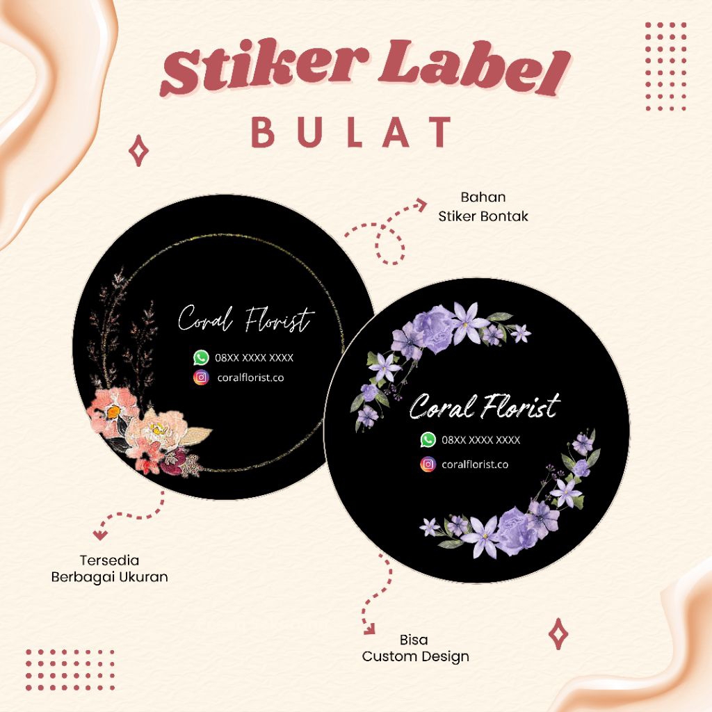

STIKER LABEL BULAT - STIKER BUKET BULAT - STIKER LABEL BULAT CUSTOM - STIKER BUKET CUSTOM