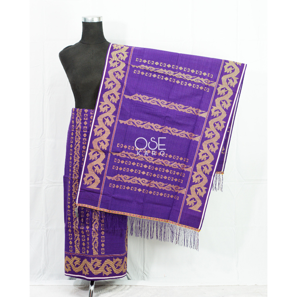 Setelan Sutra Uis Nipes Karo Motif Litap Litap