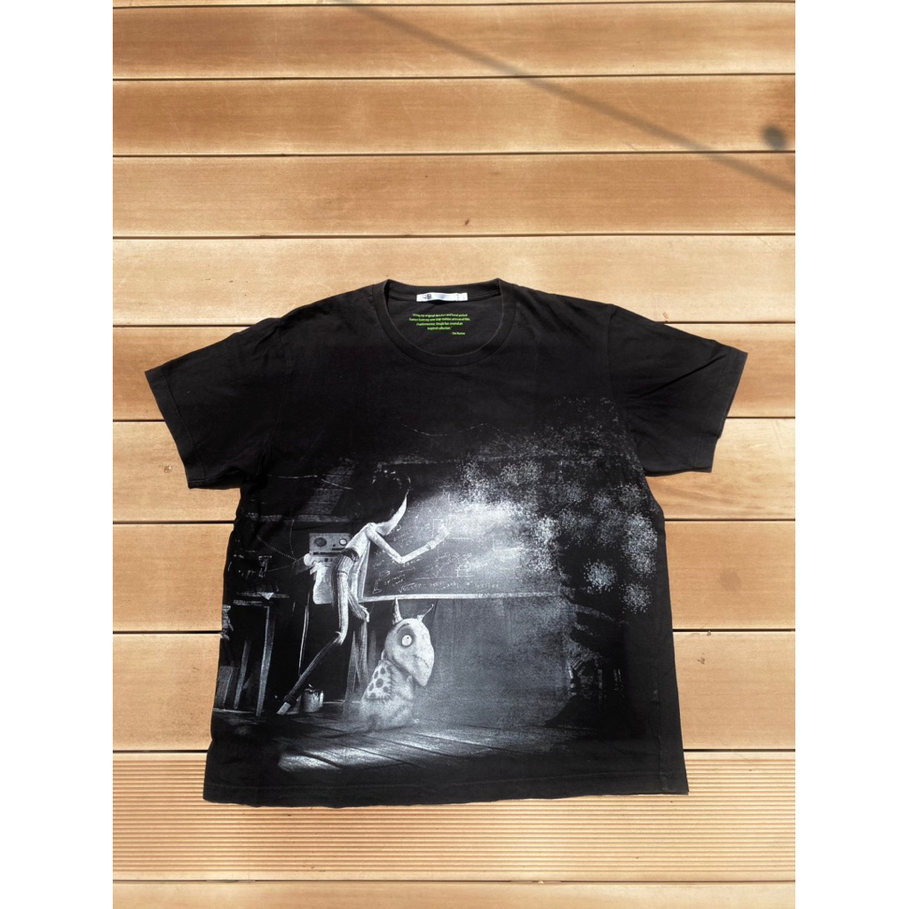 Kaos Original Uniqlo x Disney x Tim Burton (film Animasi Frankenweenie) Rare 2012