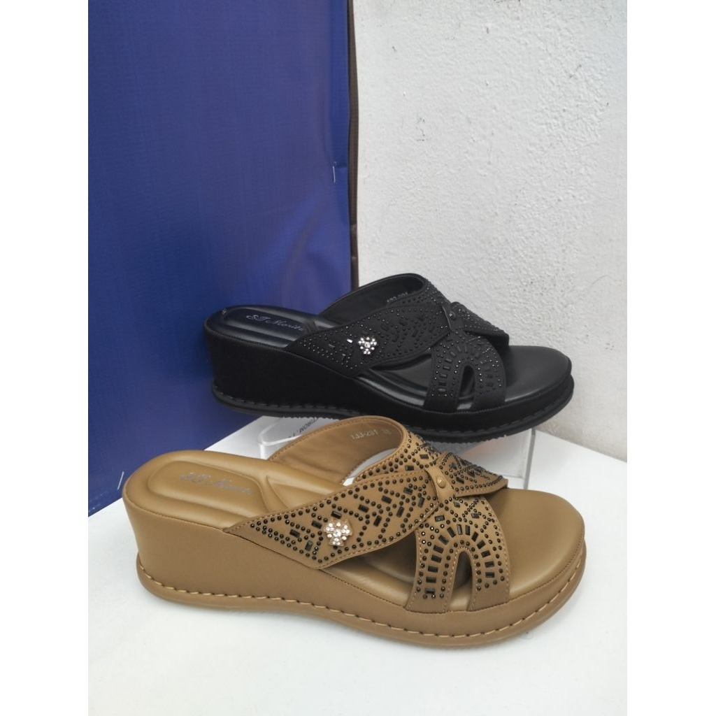 SANDAL WEDGES WANITA ST MORITZ