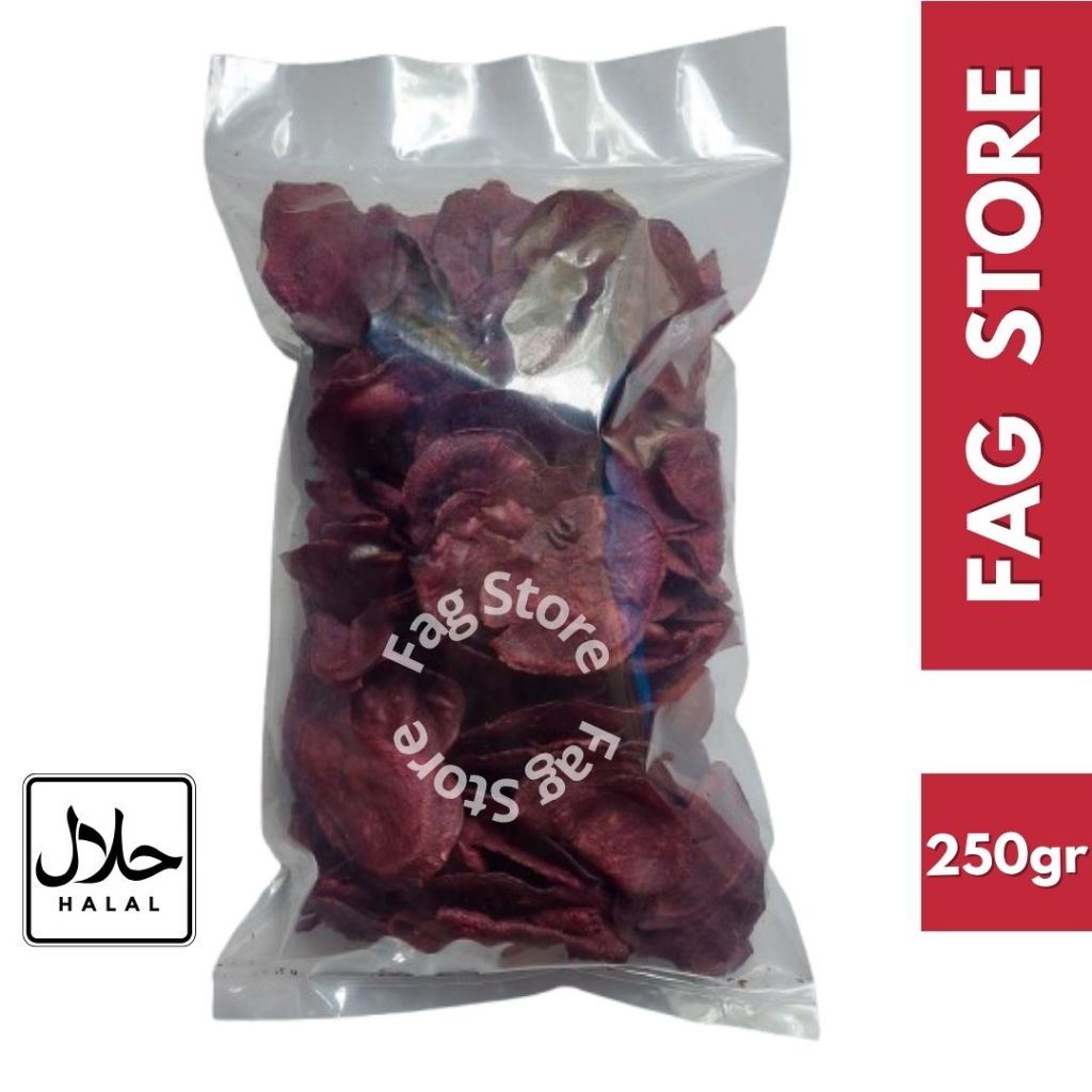 

Camilan Kripik Ubi/Kripik Ketela/Kripik Telo Ungu Kemasan 250Gr - Khas Jawa Timur