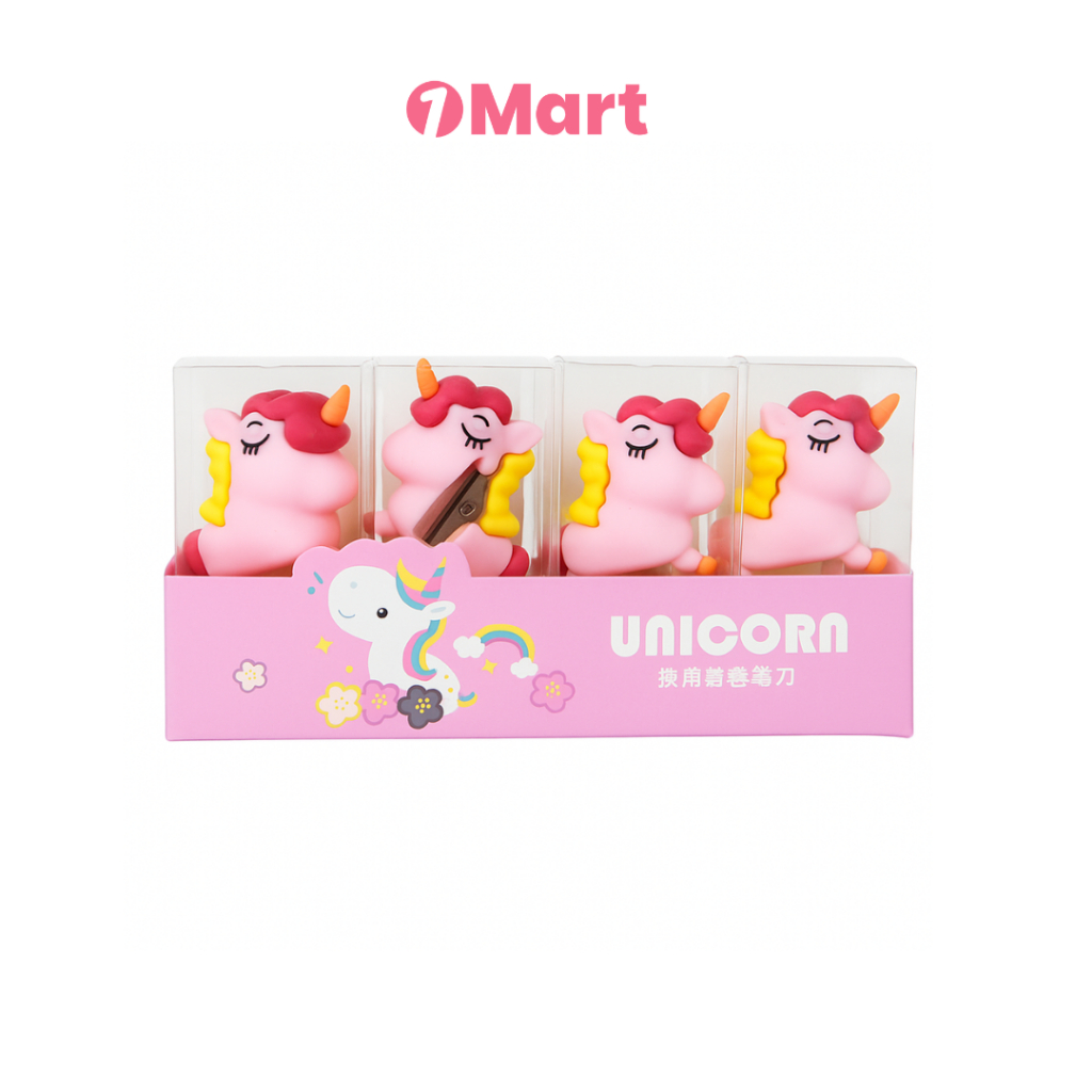 

1MART Rautan Pensil Karakter Unicorn 3D Lucu