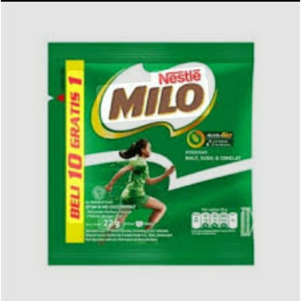 

Milo Activ Go Nestle 1 renceng isi 10 gratis 1