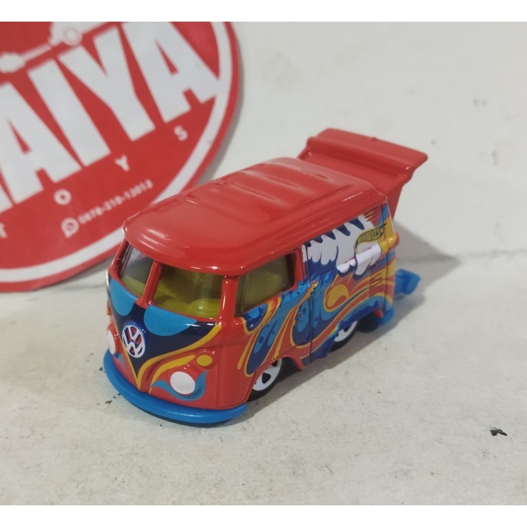 Loose Hot Wheels KOOL KOMBI merah Vw Combi Volkswagen T1 Panel Tooned