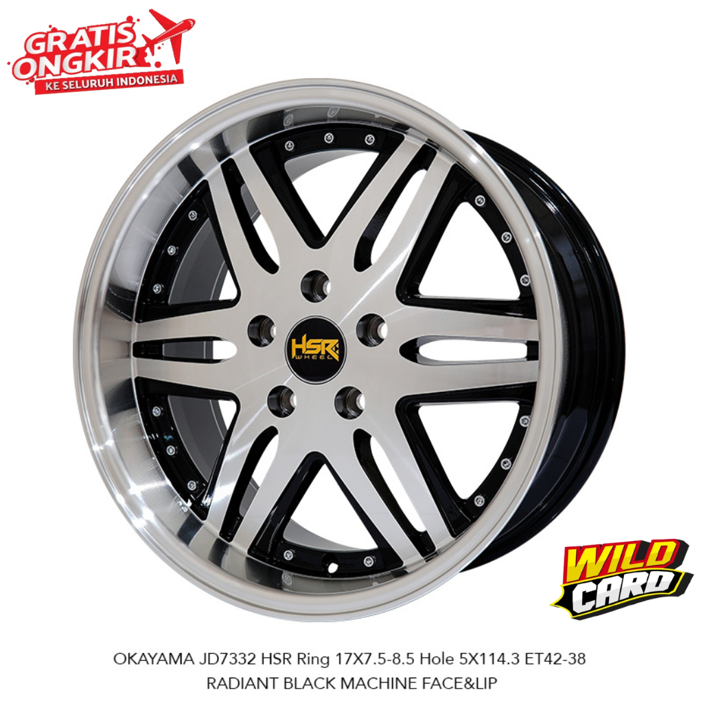 Velg Celong pnp Mobil HRV Taruna DLL HSR OKAYAMA R17 pcd 5x114,3