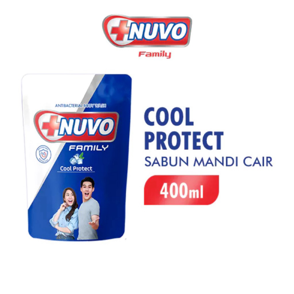Nuvo Sabun Mandi Cair Cool Protect 400ml – Sensasi Dingin Menyegarkan