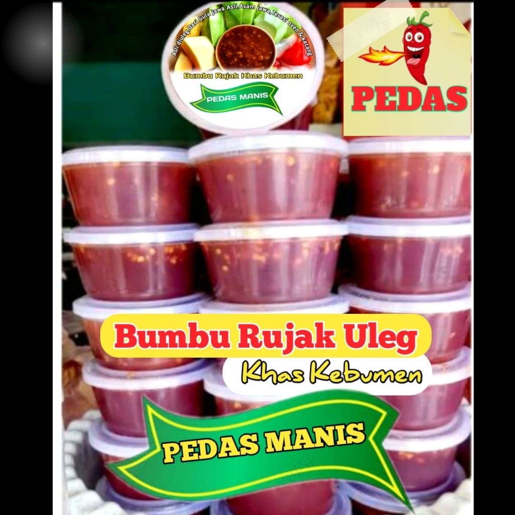 

Bumbu Rujak Ulek pedas manis khas Kebumen 200 gr