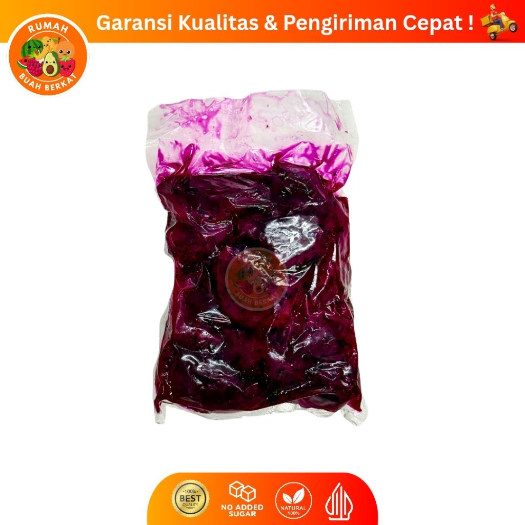 

Buah Naga Merah Frozen / Naga Beku Premium / Naga Merah Super Kemasan 500 gram