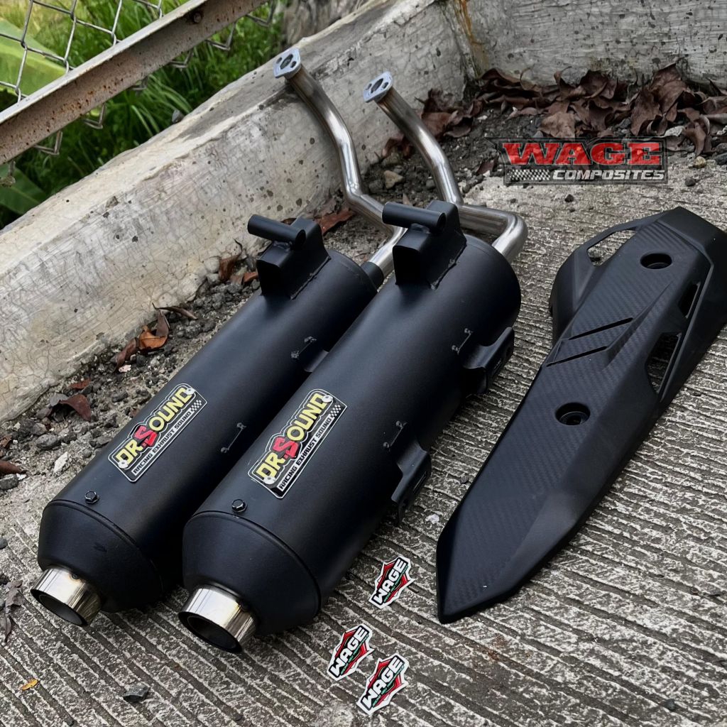 Knalpot Standar Racing DR.SOUND COPY CMS out 32 Full Package Matic VARIO BEAT MIO SCOOPY NMAX AEROX 
