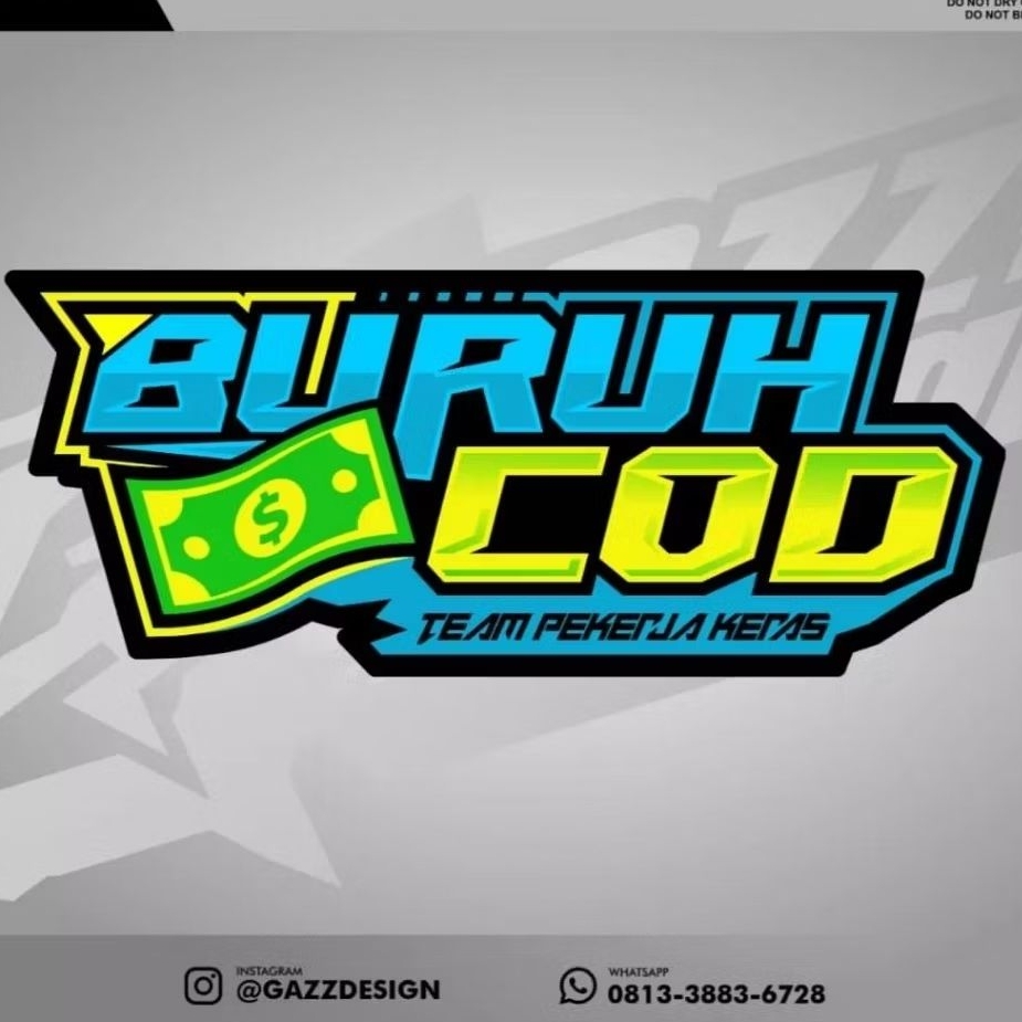 

Stiker buruh cod kotak glos