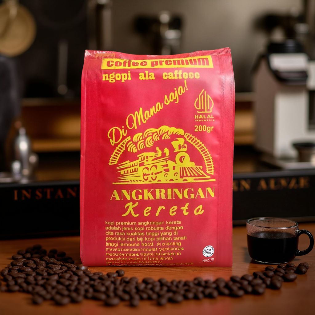 

Kopi Lampung Premium Asli 200gr !!!! Cap Angkringan/Kopi/Coffee