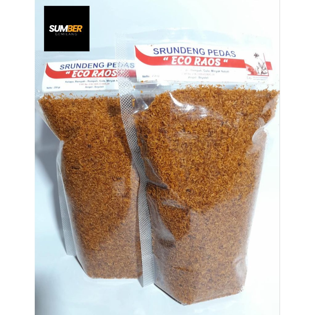 

serundeng kelapa eco raos 250 gram srundeng kelapa eco raos 250 gram