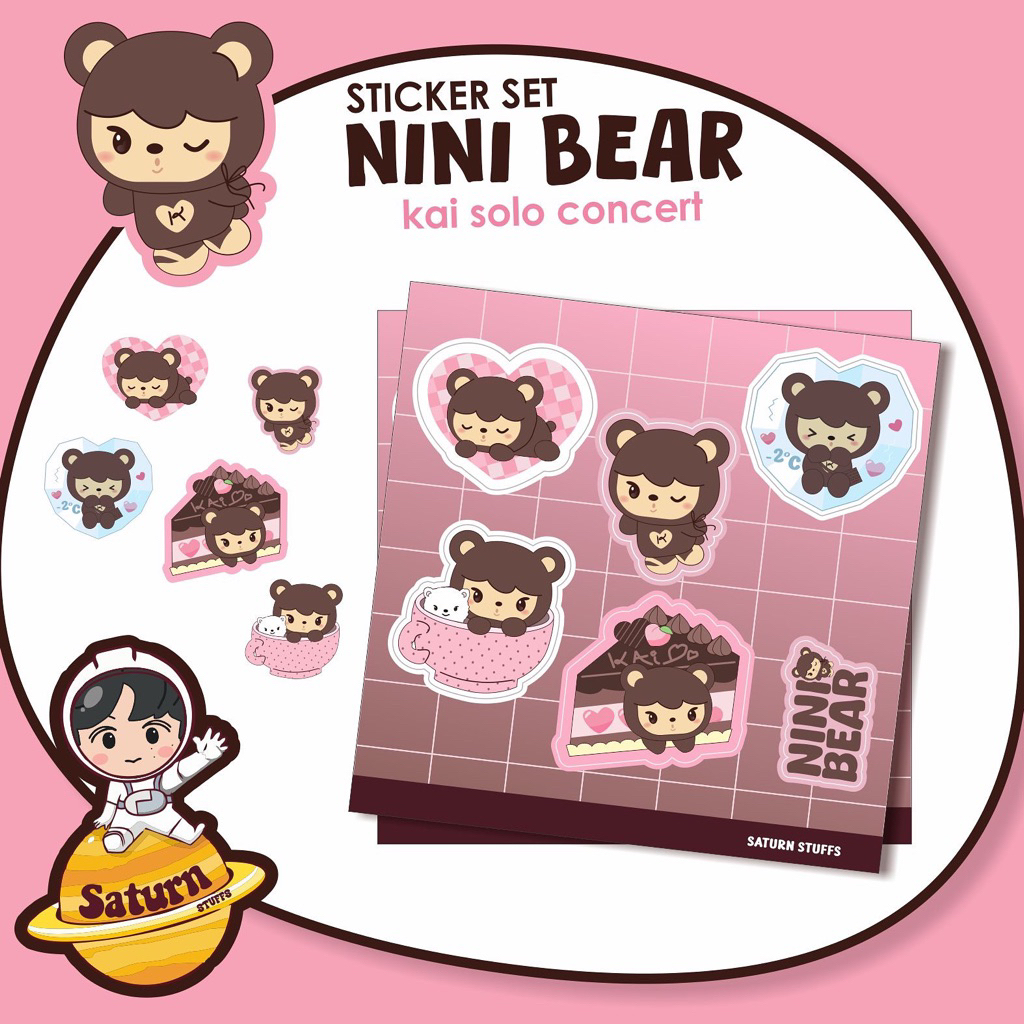 

STICKER SET NINI BEAR (KAION - KAI)