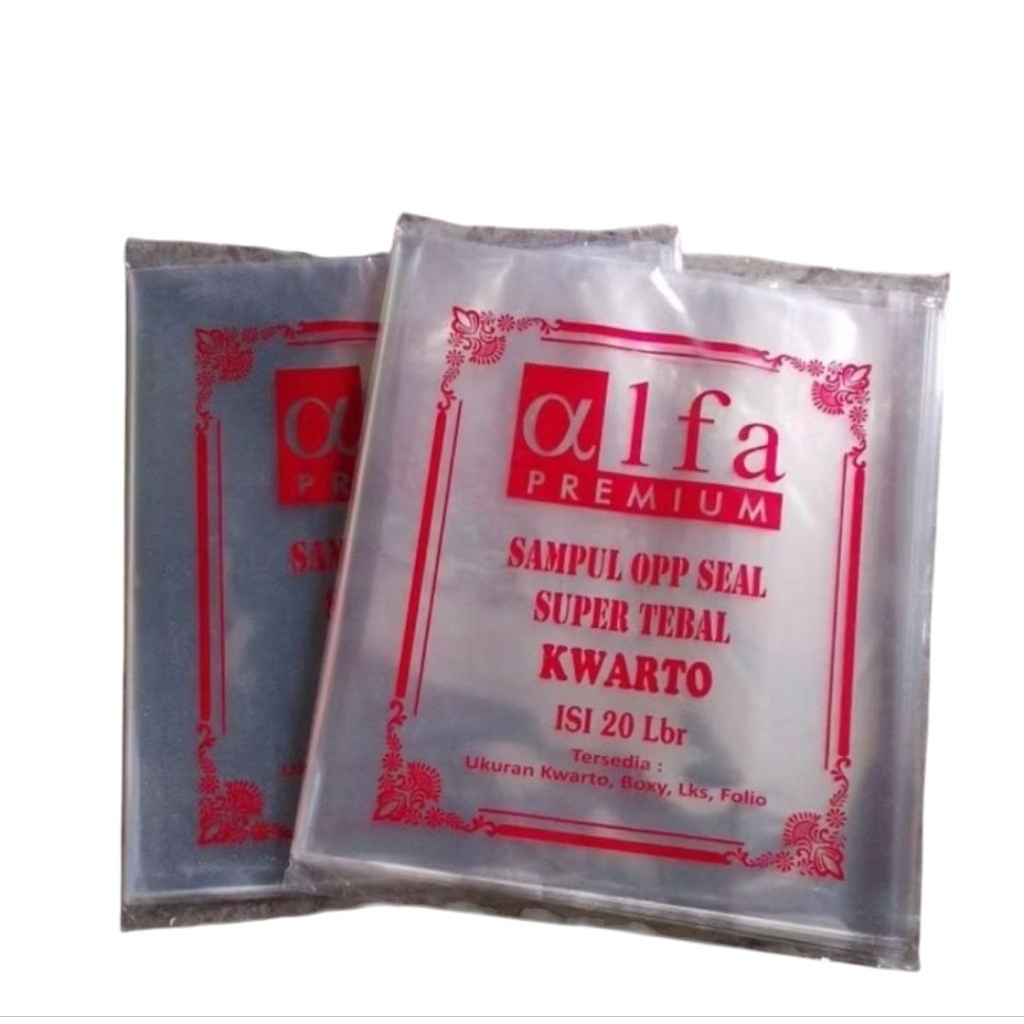 

Sampul Buku plastik OPP Lem- kwarto