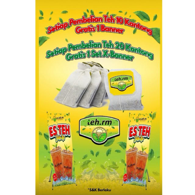 

racikan ESTEH JUMBO praktis siap jual , ide jualan untuk pemula .. beli 20bag free X benner ( custom bebas )