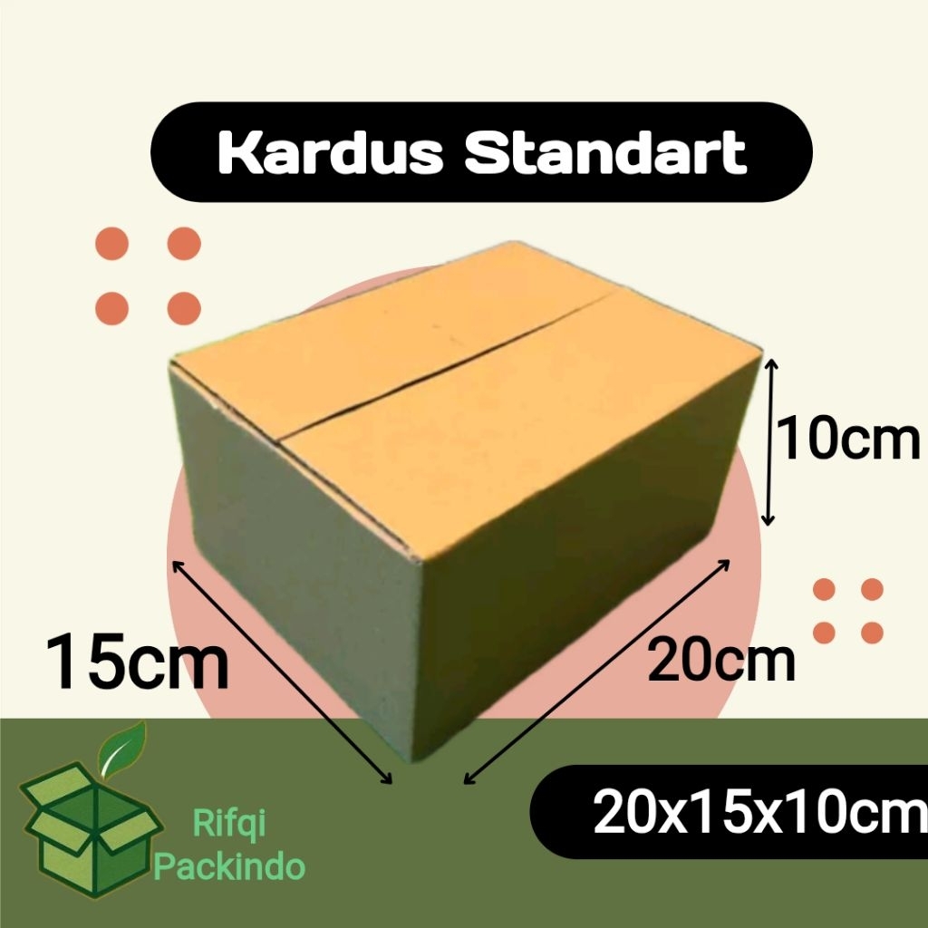 

Kardus Standart Polos Ukuran 20x15x10cm / Dus Standart / Box Standart /Kotak Standart / Karton Standart