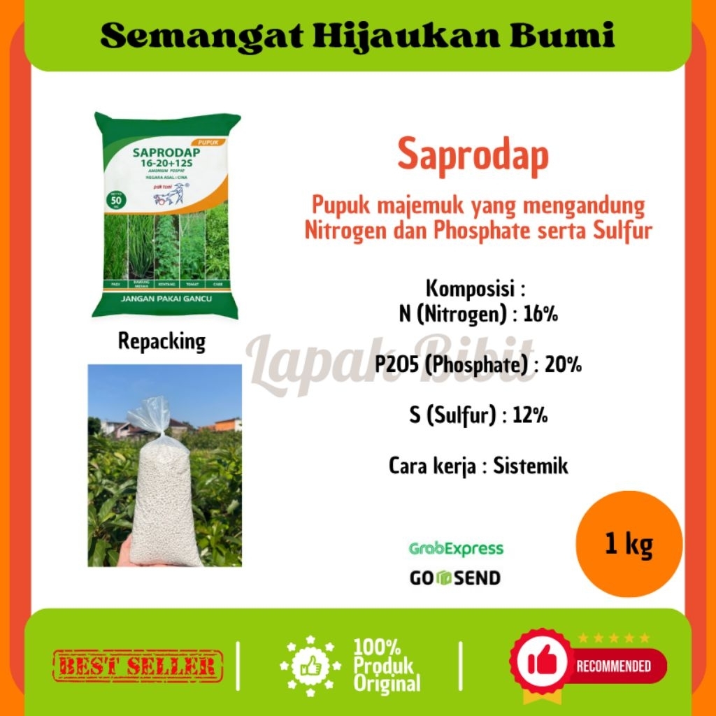 Saprodap Pupuk Pertumbuhan Batang Tanaman