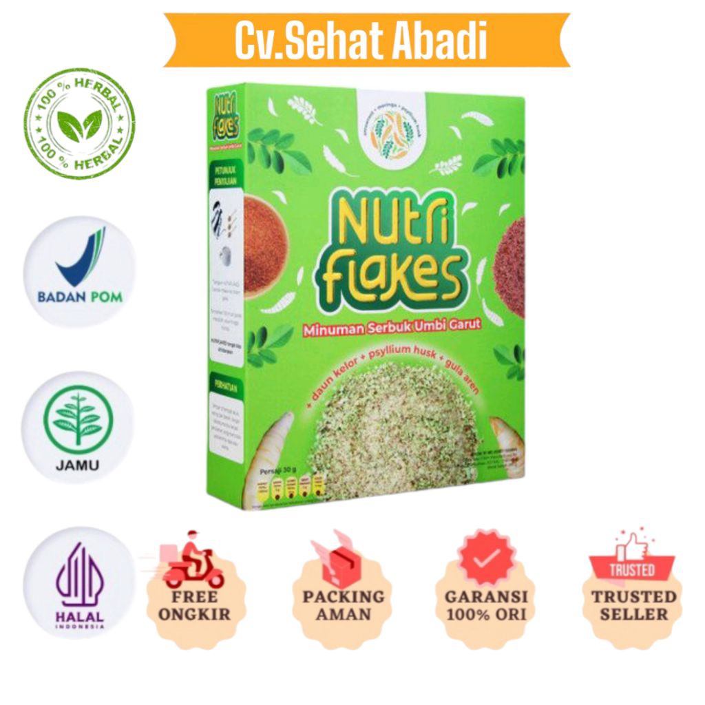 

NUTRIFLAKES SEREAL UMBI GARUT ASLI SOLUSI ASAM LAMBUNG