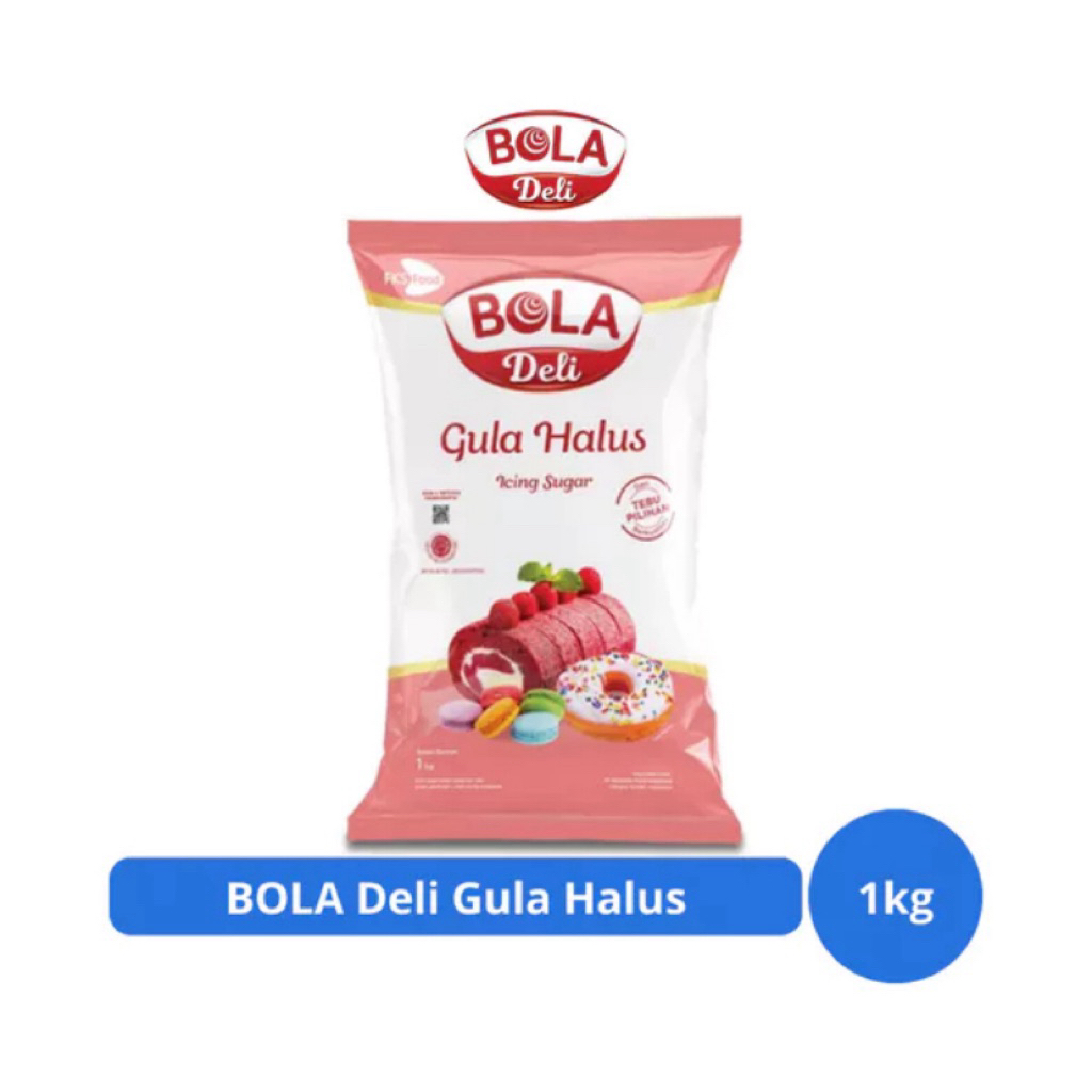 

BOLA Deli Gula Halus 1kg – Icing Sugar Lembut untuk Hasil Kue Sempurna