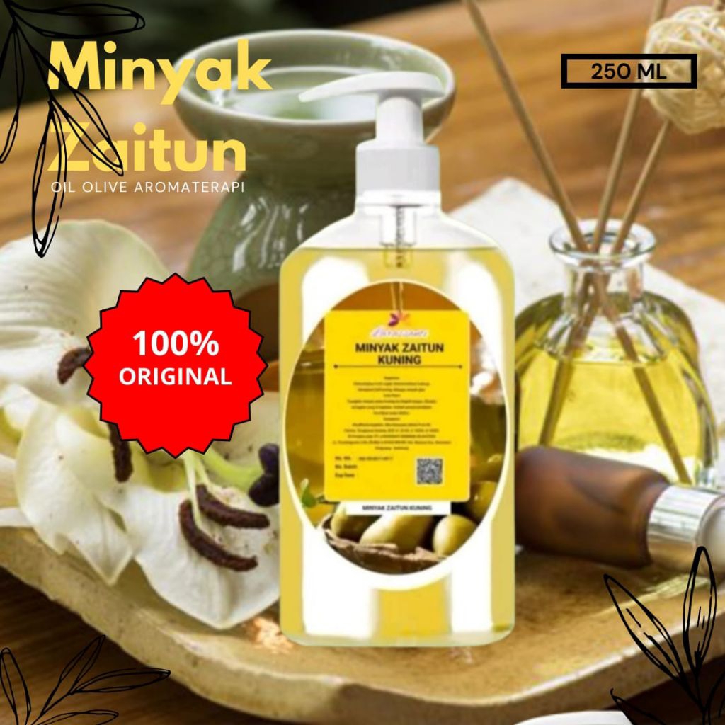

minyak zaitun original 100% larassanti oil olive esensial aromaterapi bpom 250ml