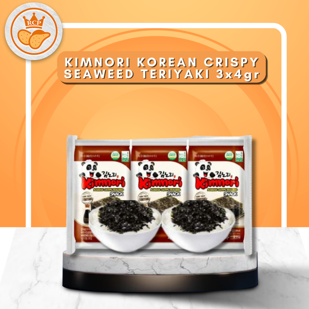 

(KIMNORI) KOREAN CRISPY SEAWEED RASA TERIYAKI - Rumput Laut Renyah Korea 3pcsx4gr