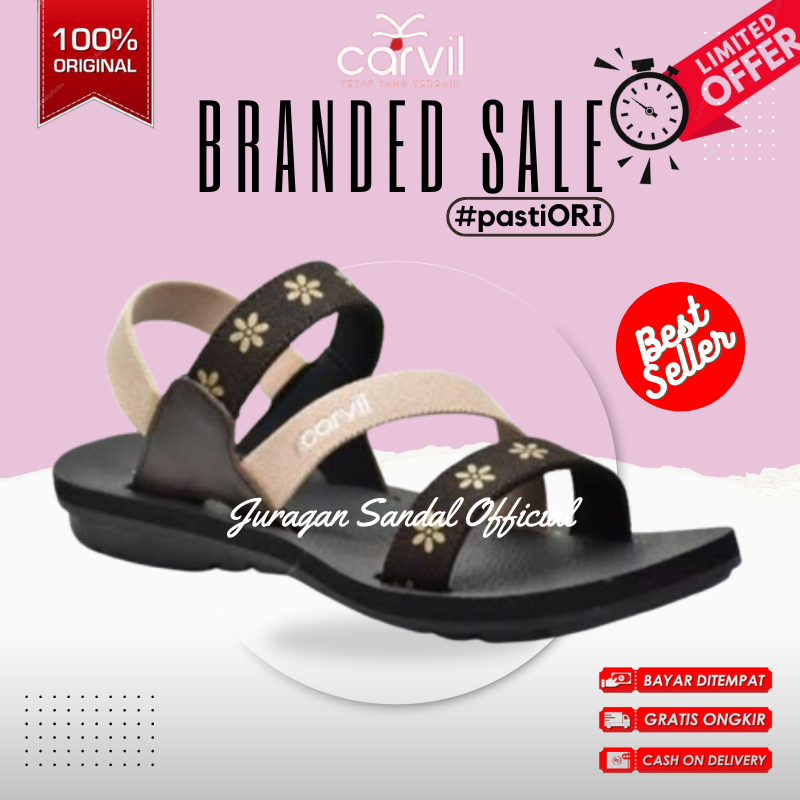 Carvil Hasna | Sandal Tali Gunung Wanita | Sendal Tali Wanita Original CARVIL
